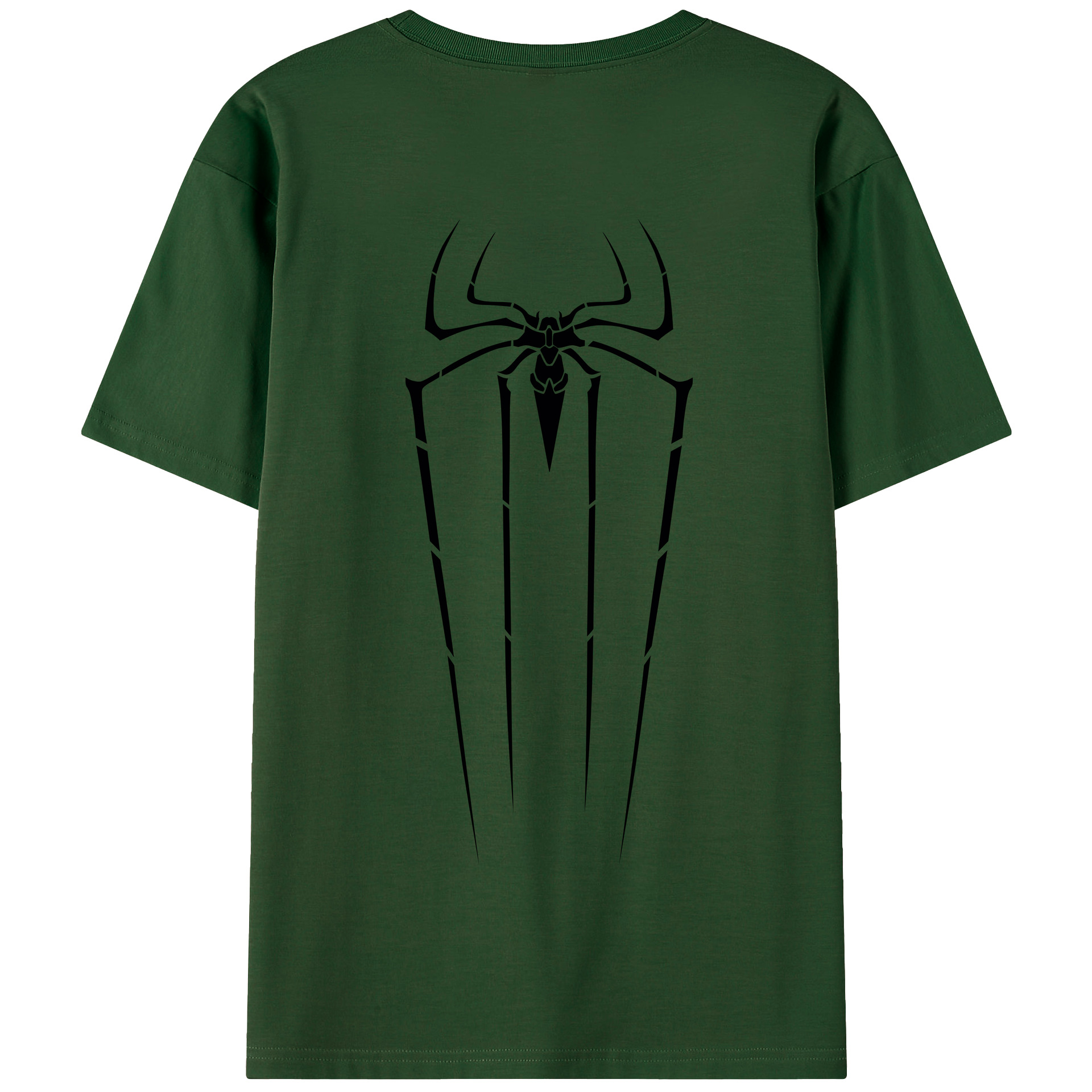 （画像用） Spider Man スパイダーマン 綿100％半袖Tシャツ（背面プリント）